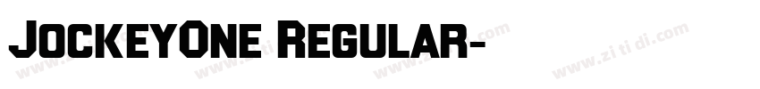JockeyOne Regular字体转换